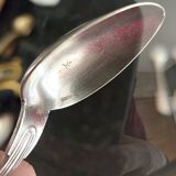 Set of 6 Ercuis spoons in silver metal