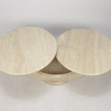 Mid-Century Italian Travertine Coffee Table, 1980s