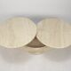 Mid-Century Italian Travertine Coffee Table, 1980s
