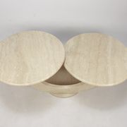 Mid-Century Italian Travertine Coffee Table, 1980s