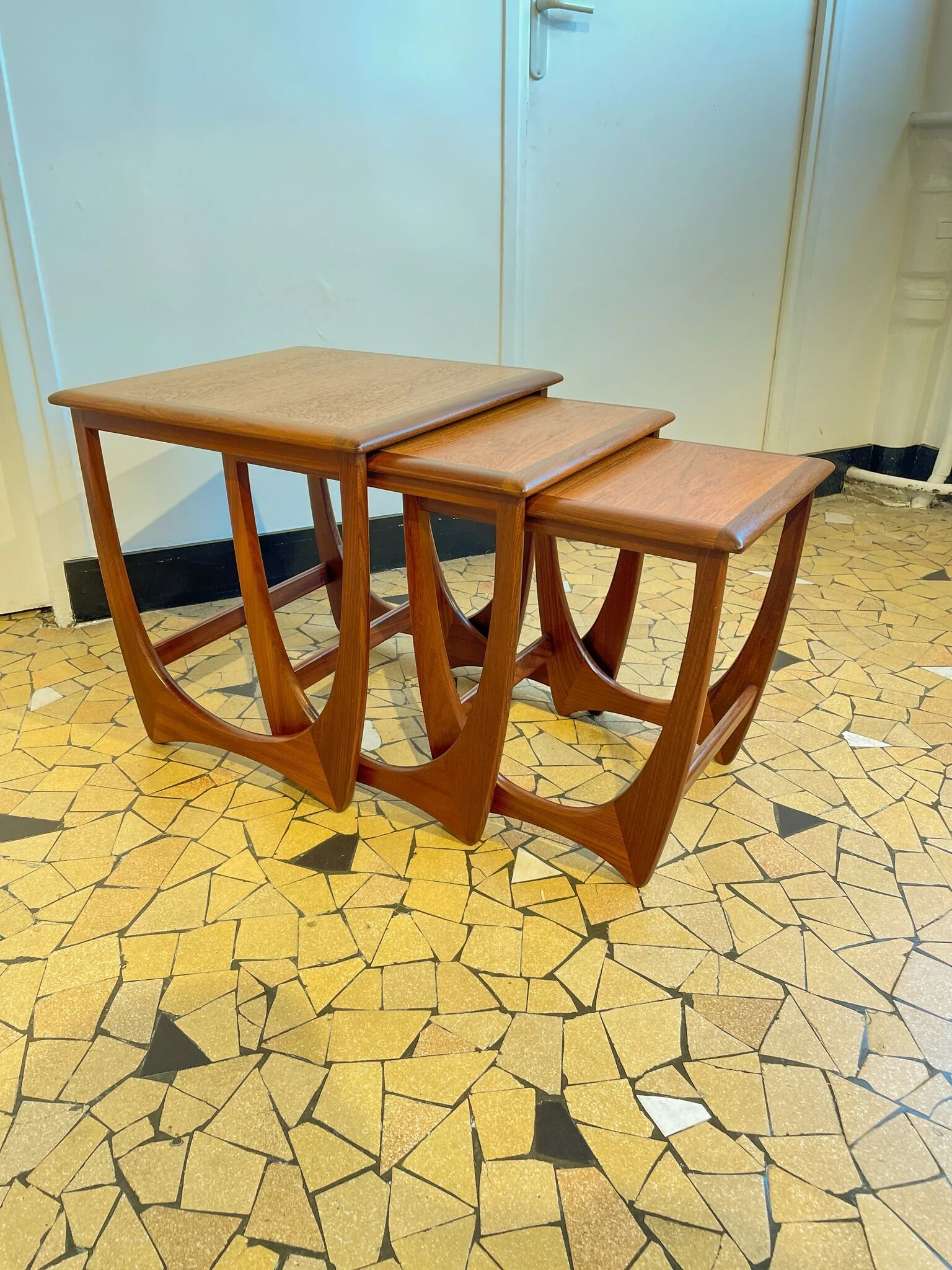 Teak trundle coffee table by Victor Wilkins for G-Plan