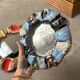 Pair of ceramic mirrors 1950 dlg Mithé