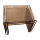 Table basses gigognes plexiglass année 70