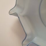 Blue opaline glass pendant light