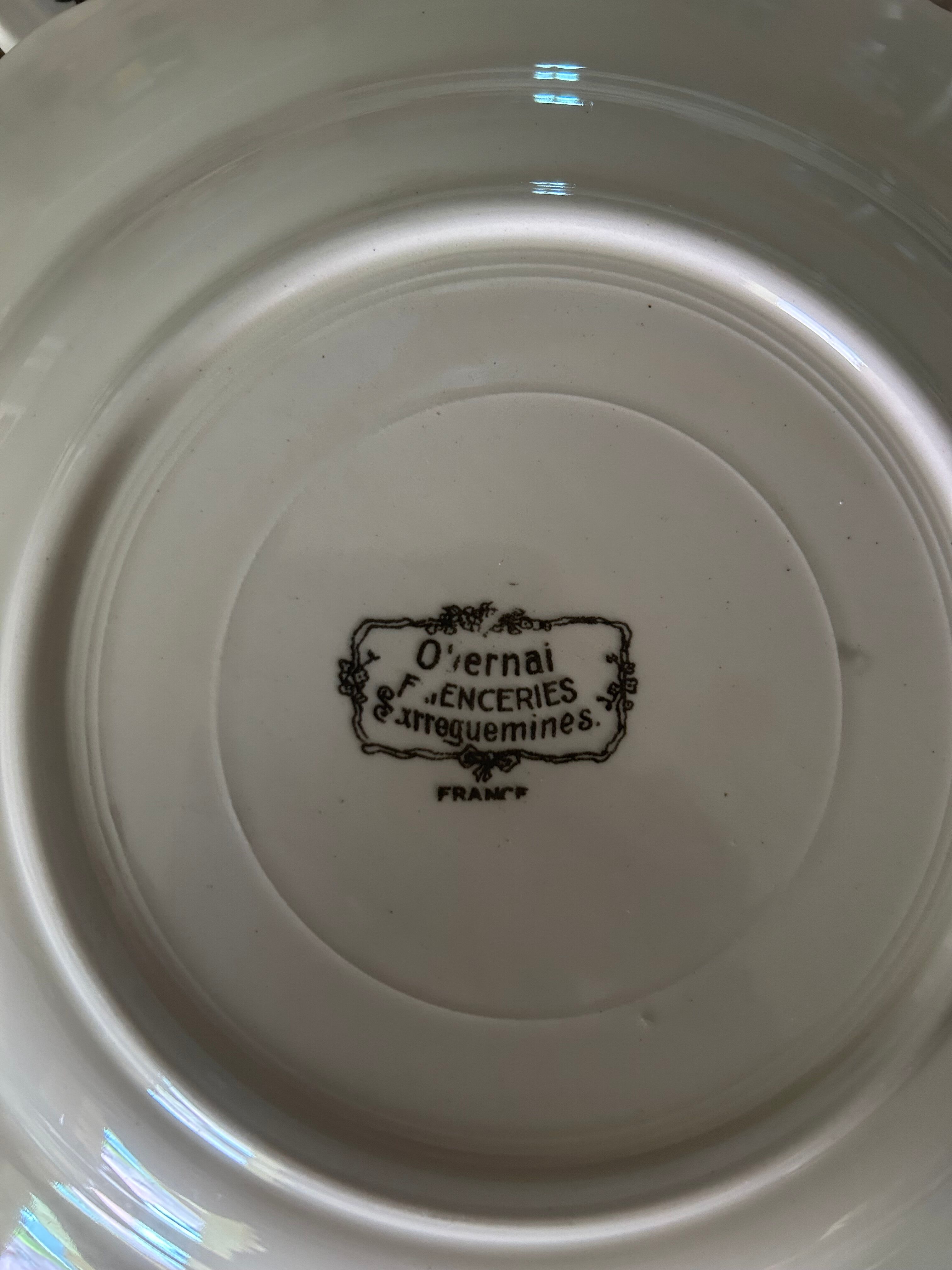 Dish set Sarreguemines Henri Loux