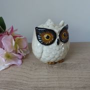 Vintage Ceramic Owl Sugar Bowl Made in Japan