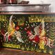 Large Aubusson wool tapestry – “Fighting Cocks” – 140 × 80 cm