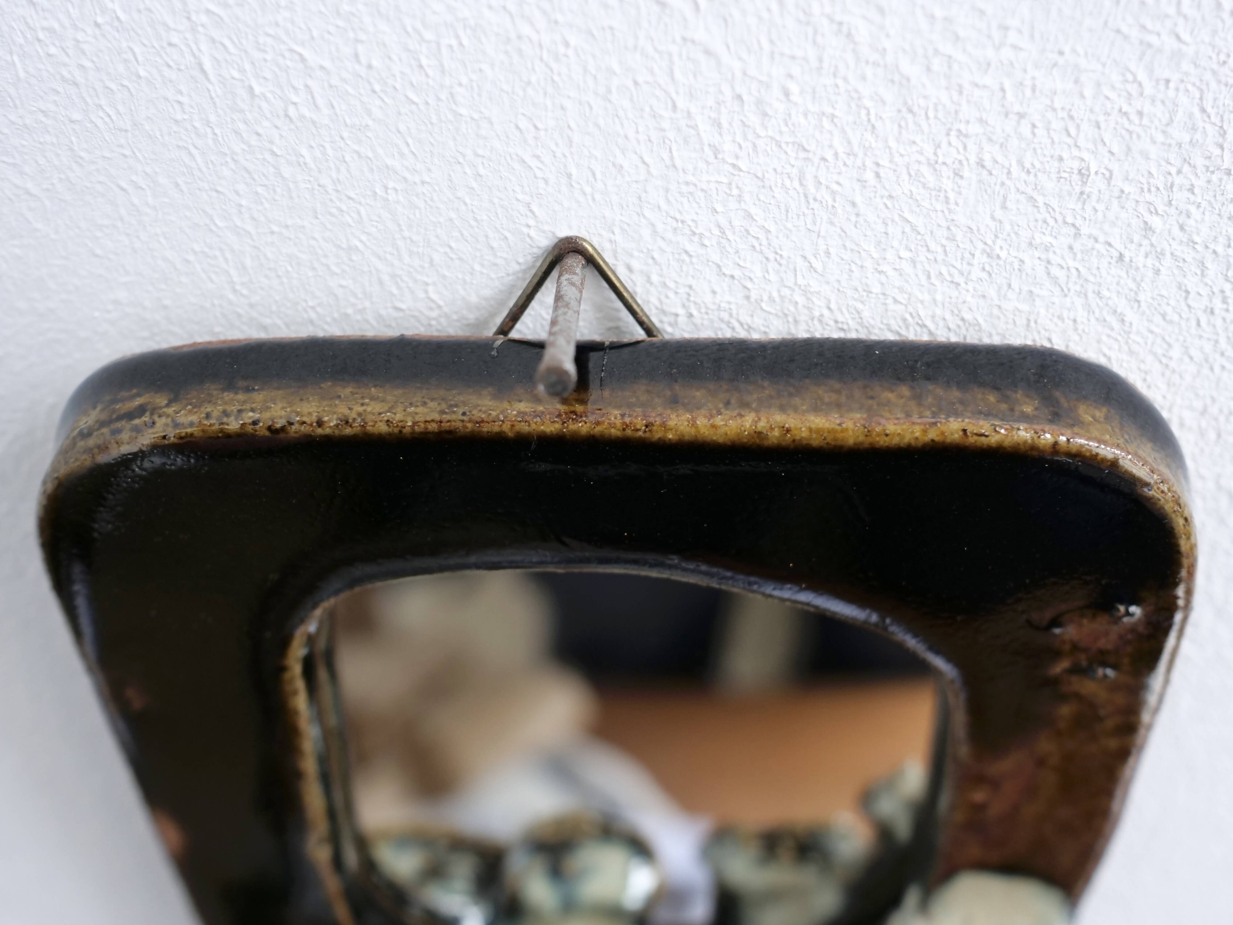 vintage ceramic mirror