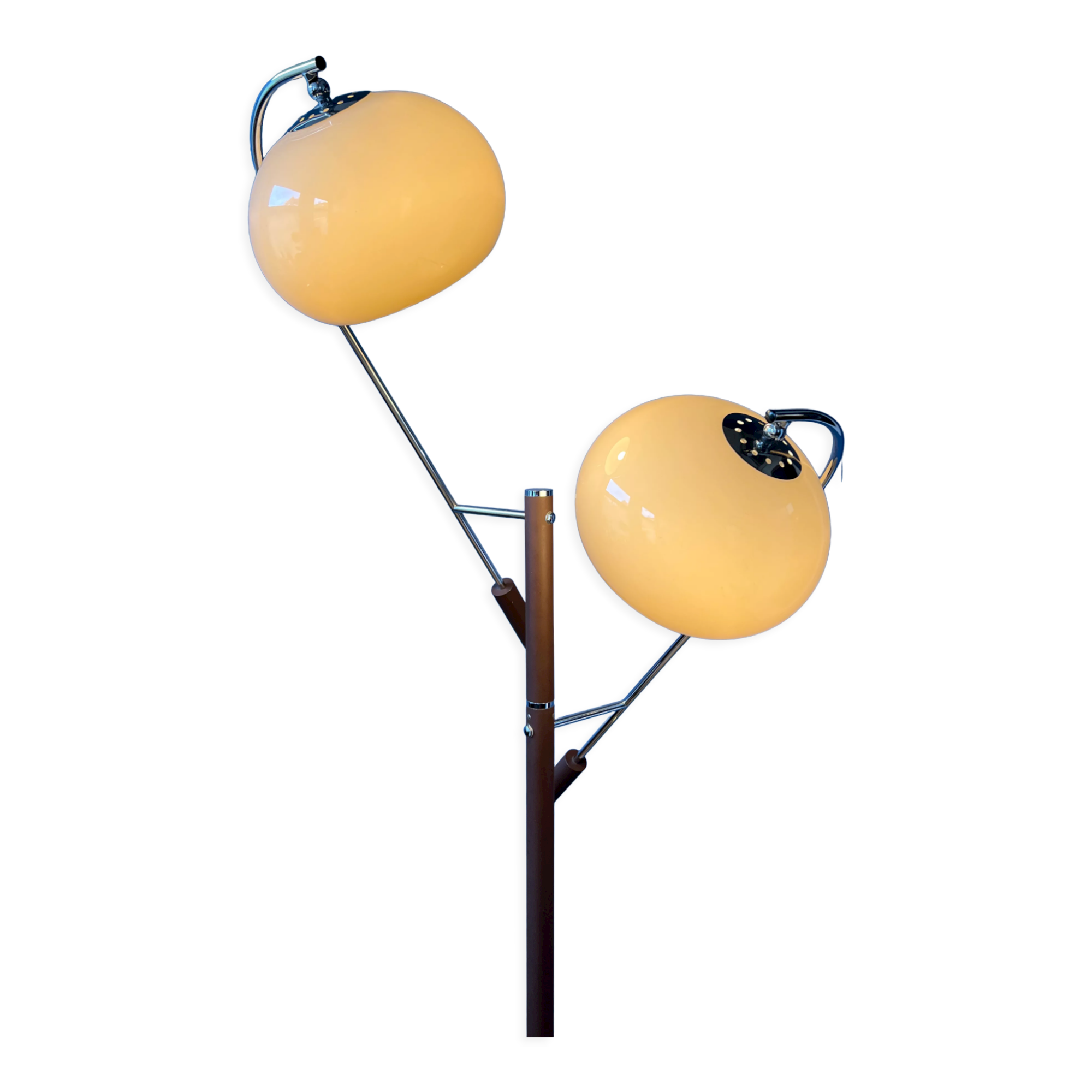 Vintage dijkstra mushroom swing arm space age floor lamp