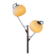 Vintage dijkstra mushroom swing arm space age floor lamp