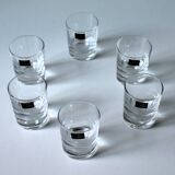 Series of 6 'Sèvres crystal' glasses