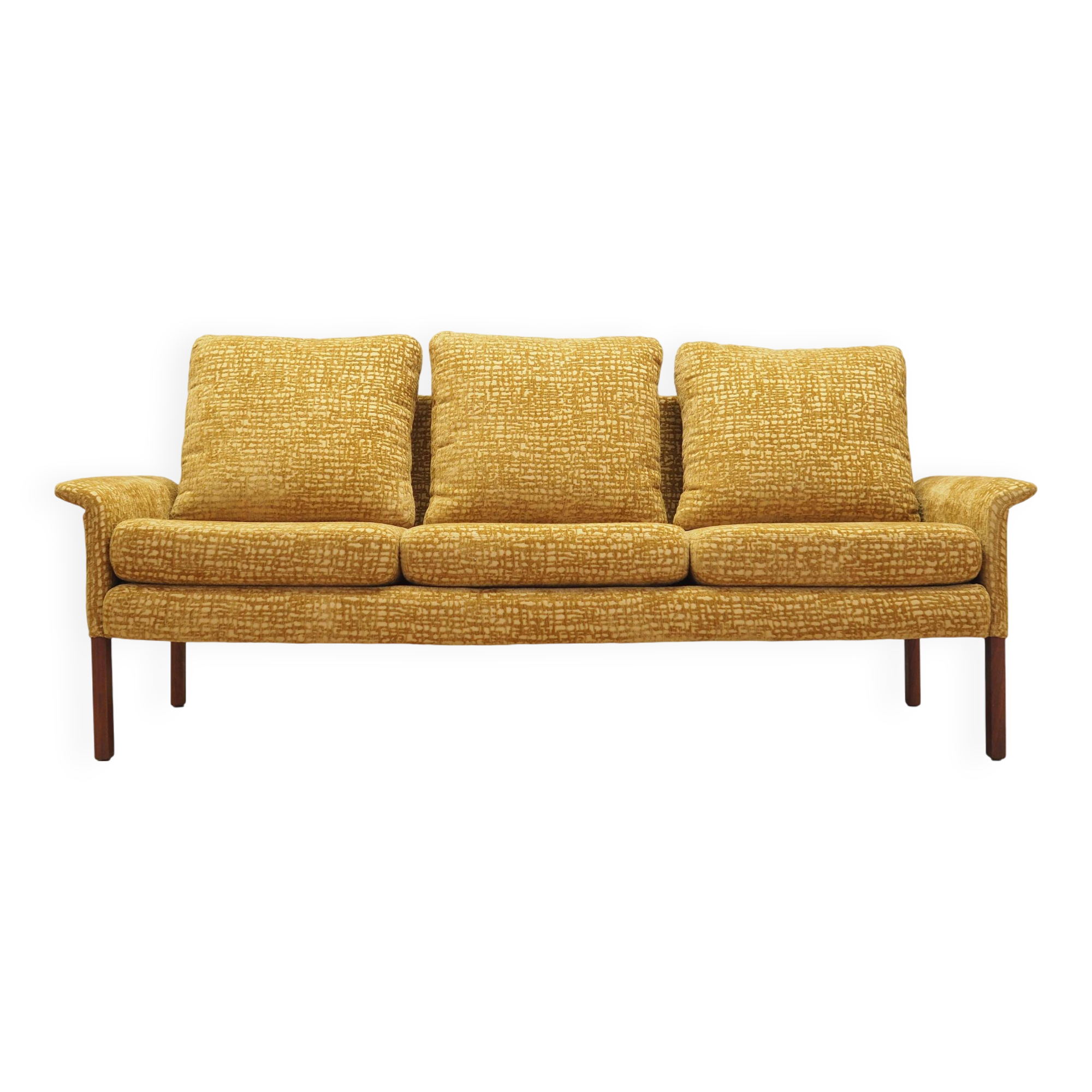 Mustard sofa, Danish design, 1960s, designer: Hans Olsen