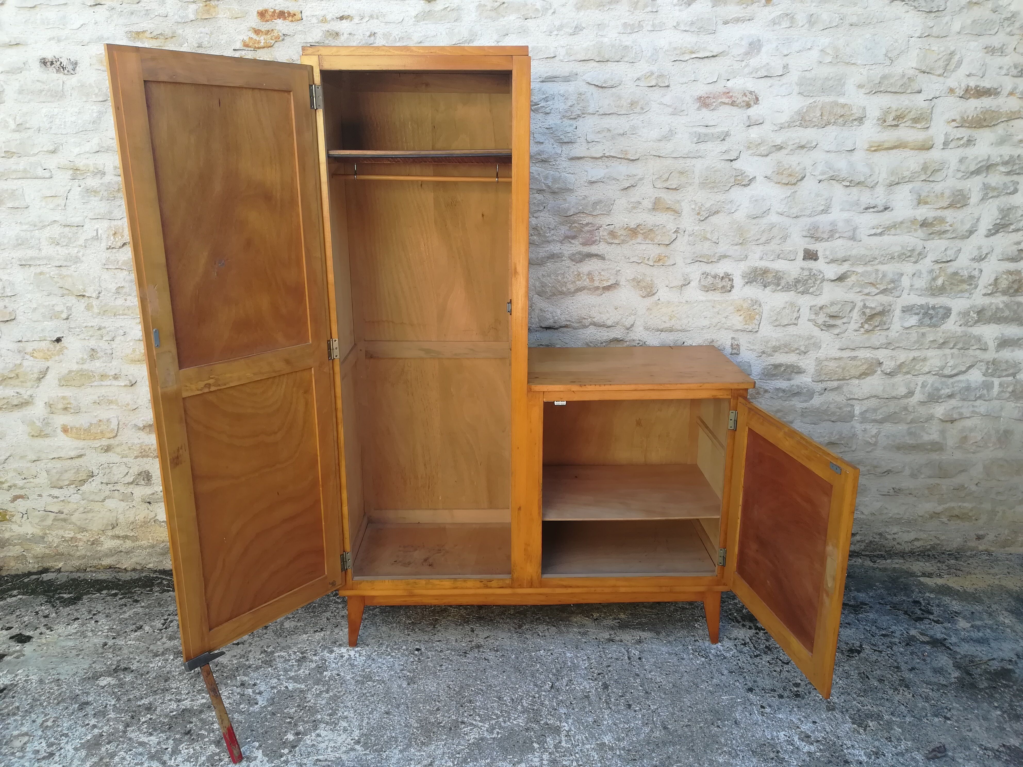 Vintage asymmetrical cabinet