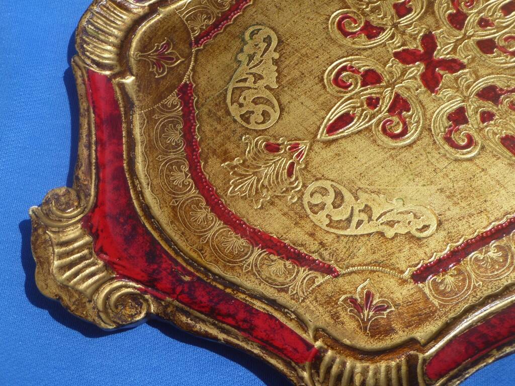 Florentine tray Italy, vintage