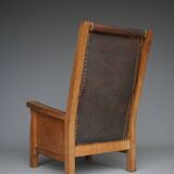 Oak Armchair by Robert Mouseman Thompson, 1940s