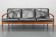 1960s Kai Kristiansen Paper Knife 3-Seater Teak Sofa in Leather , Denmark