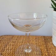 Set of 2 flat champagne glasses