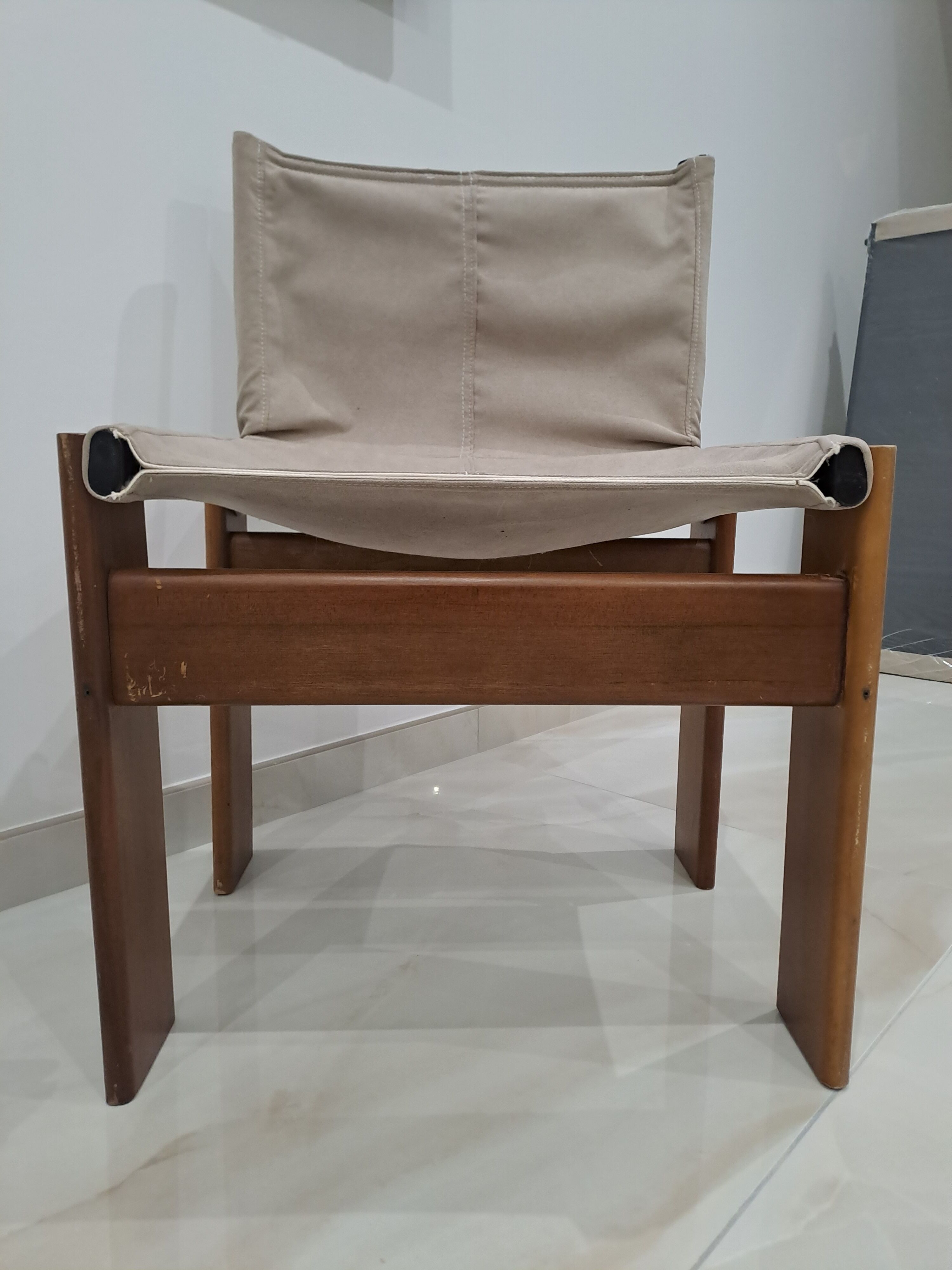 Pair of Monk chairs by Afra & Tobia Scarpa for Molteni, 1970S