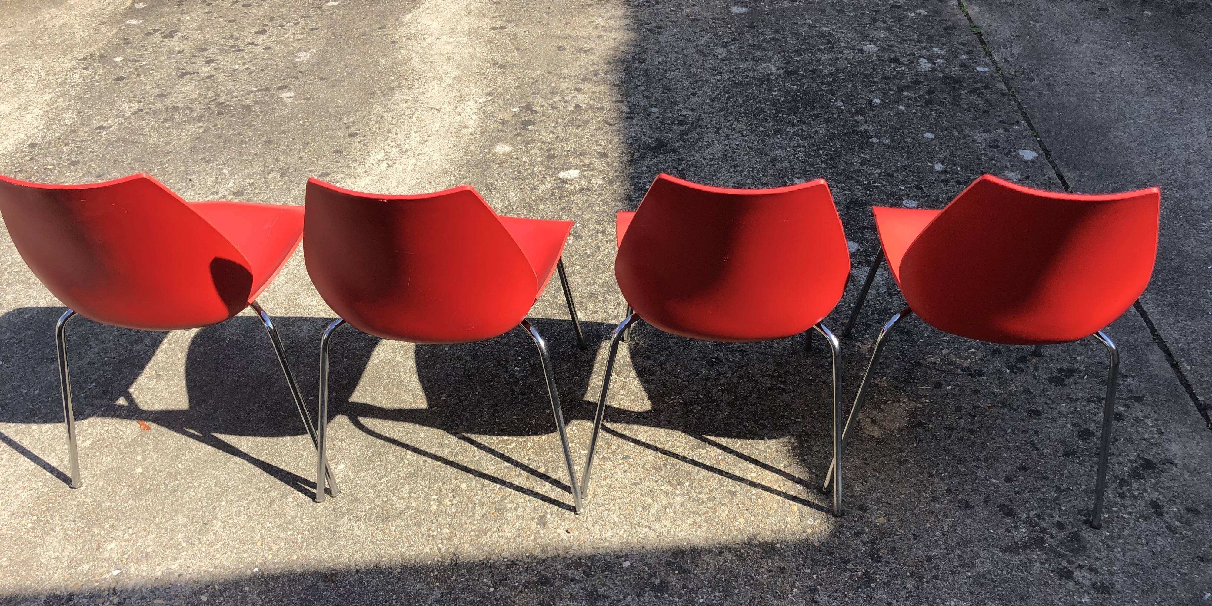 Set of 4 Maui chairs by Vico Magistretti, Kartell