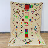 Tapis berbère coloré fait main 266 x 135 cm