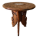 Tabouret marocain en bois sculpté