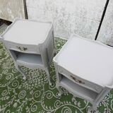 Pair of gray bedside tables