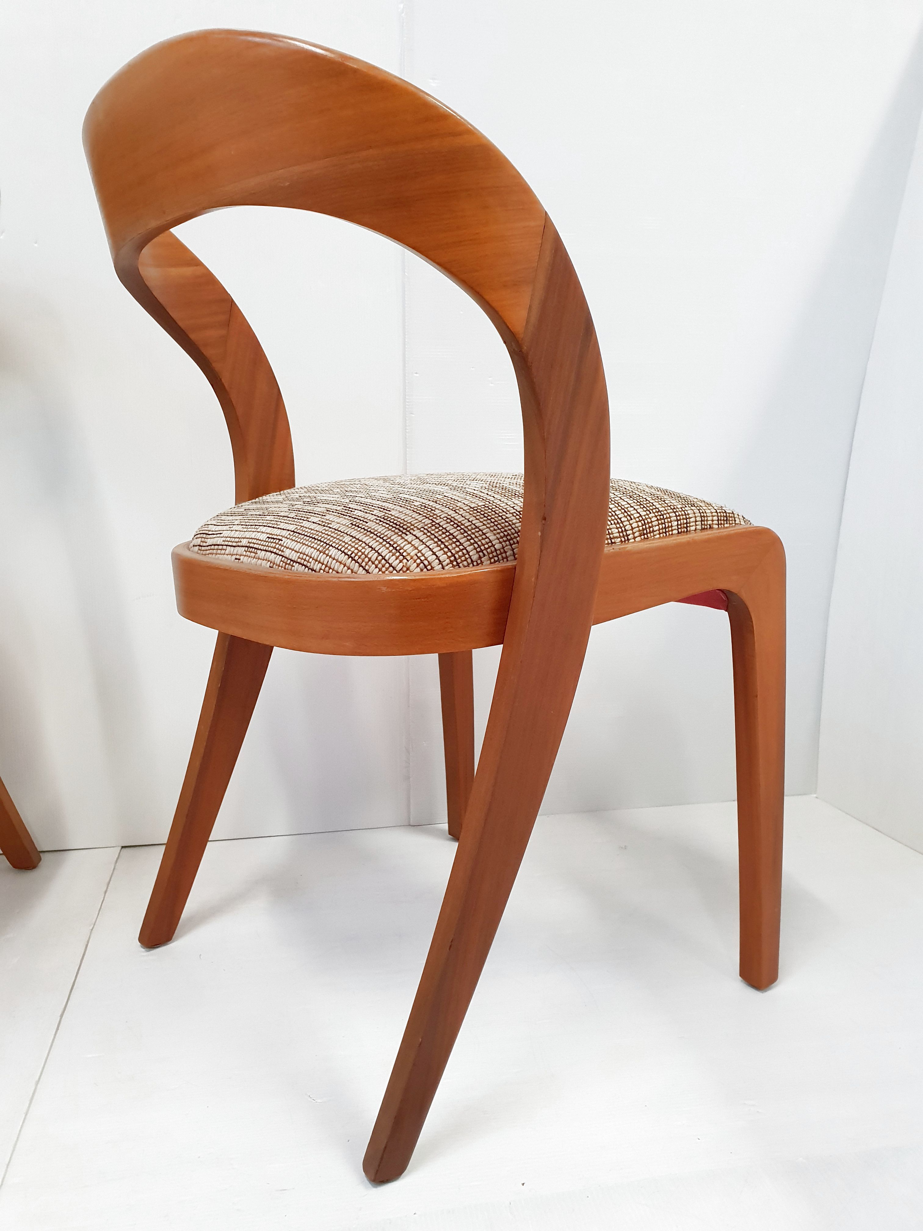 Suite of 4 gondola chairs for Baumann