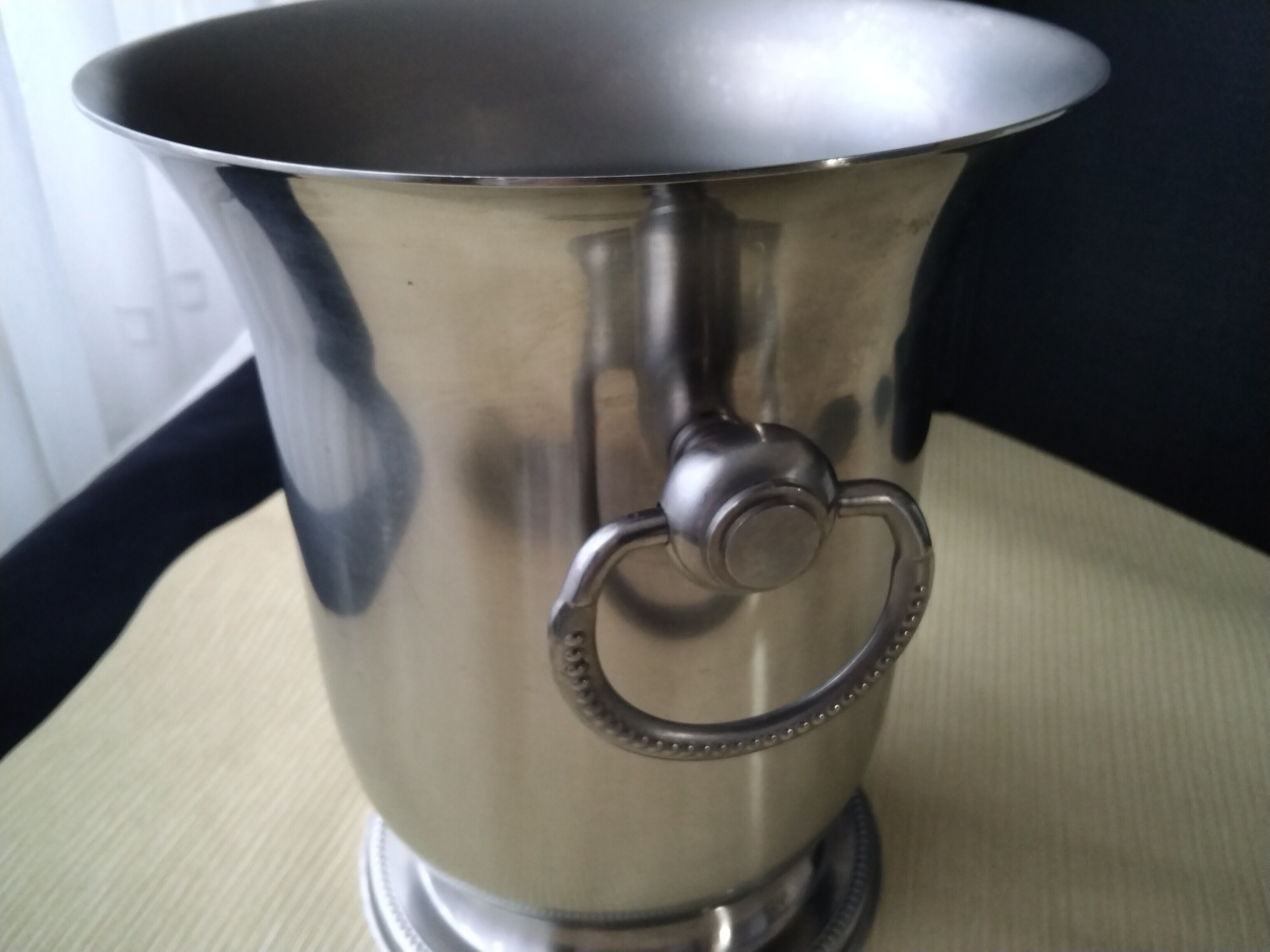 Satin stainless steel champagne bucket