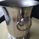 Seau à champagne en acier inoxydable satiné