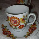 set of 6 cups and saucers Seltmann Weiden Bavaria quality porcelain