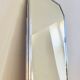 Miroir biseauté art déco métal  101 X l75 cm