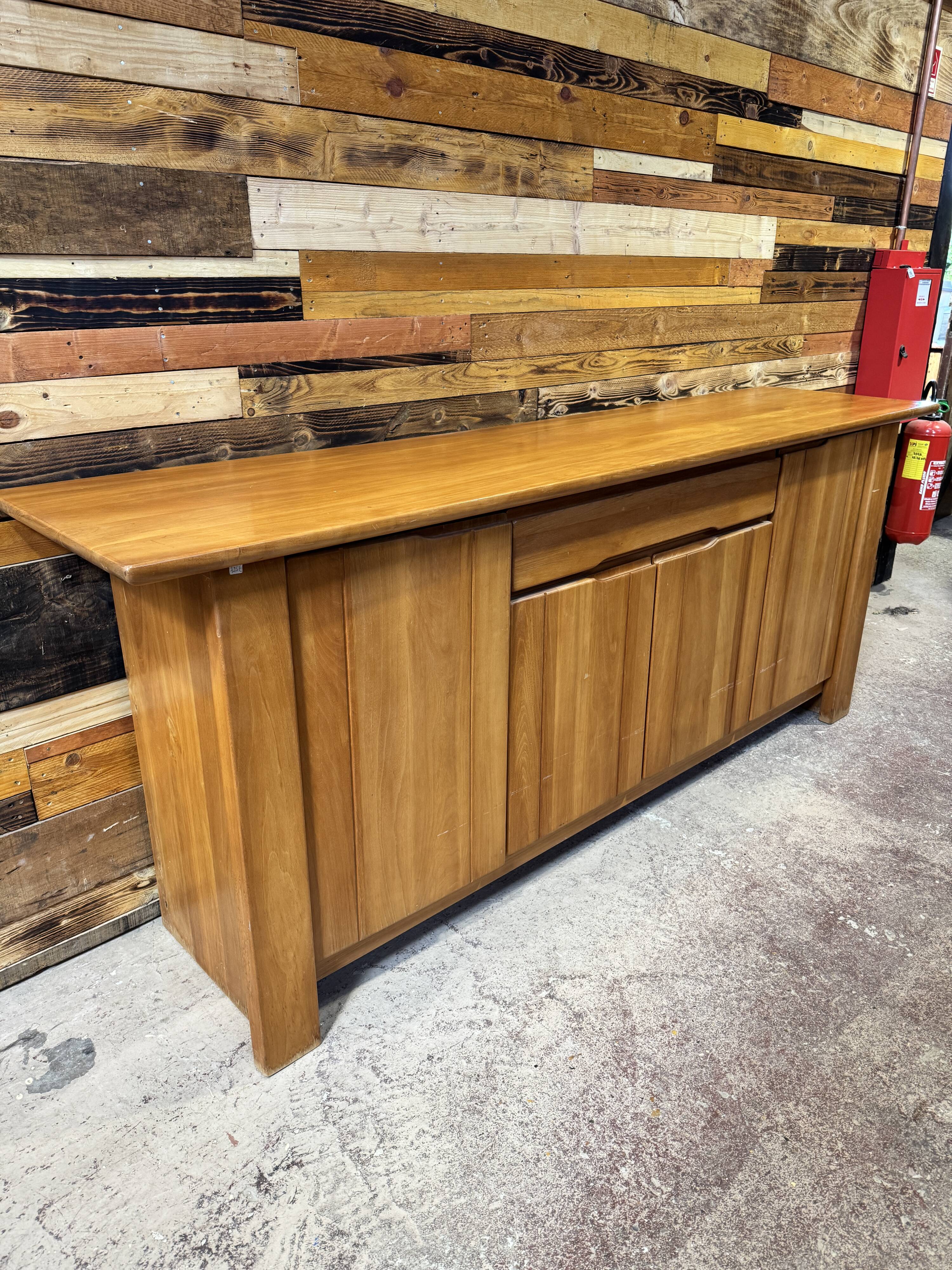 Enfilade in solid elm – 1980s
