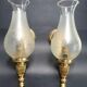 Pair of antique gold wall sconces