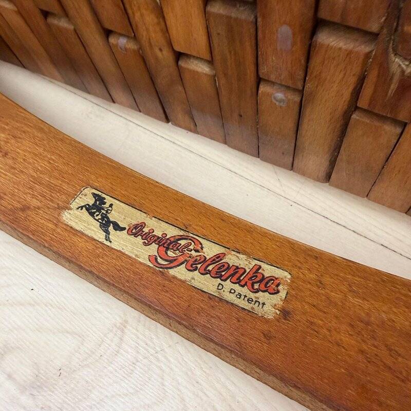 Gelenka Armchairs in Solid Beech Wood, Germany, 1950, Set of 2