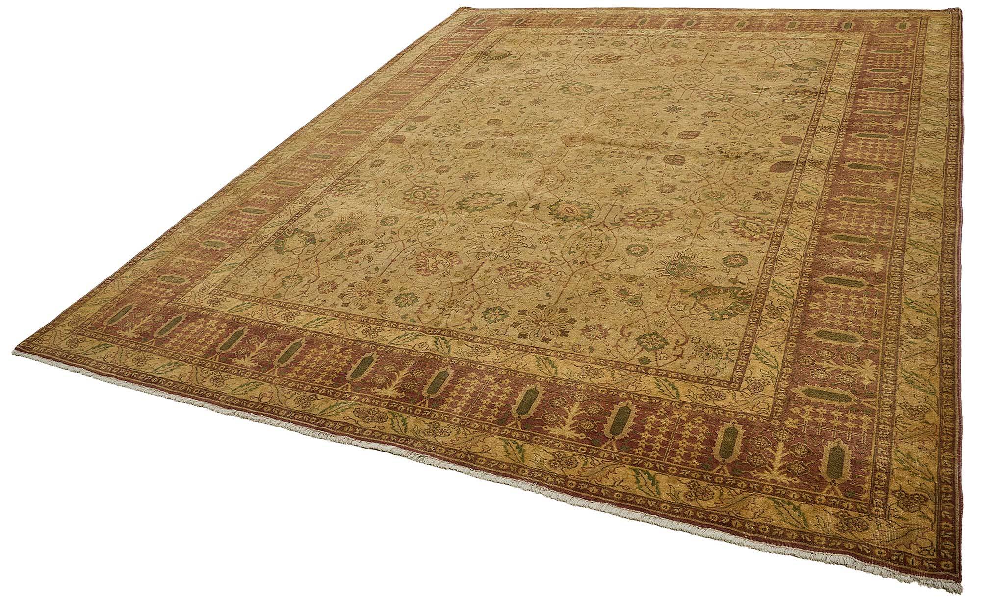 Turkish Handknotted Wool Oushak Rug 275 cm x 366 cm