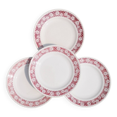 Antique dessert plates x4