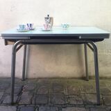 Mint green formica table