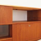 Teak highboard, Danish design, 1970s, production: Denmark