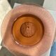 Molded pink glass dish art nouveau patterns D: 31.5cm