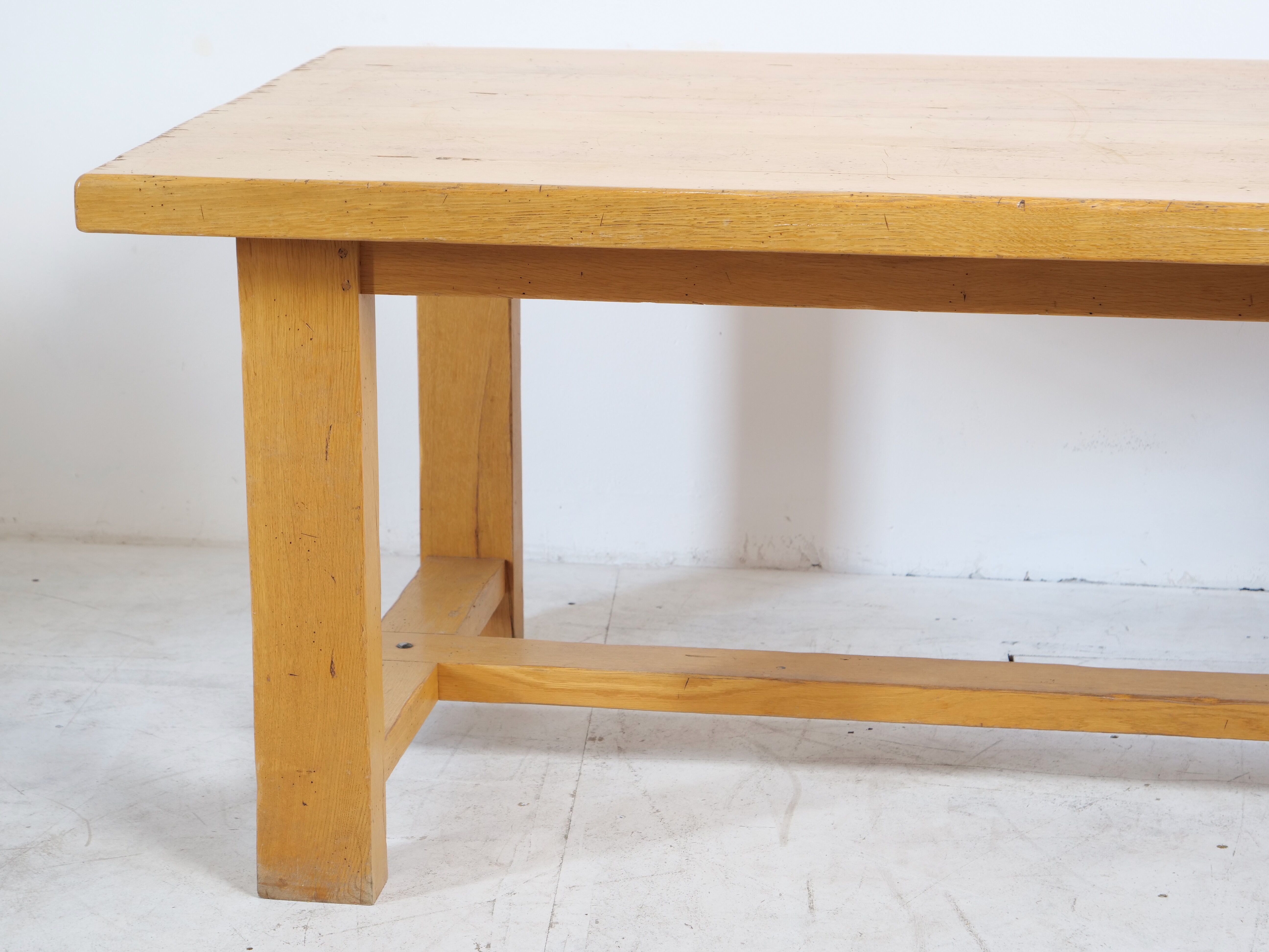 Solid oak farmhouse table