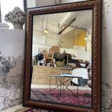 1900 wooden mirror with nails