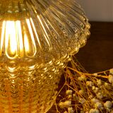 Vintage glass tulip hanging lamp