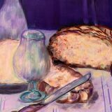 Tableau nature morte huile sur toile