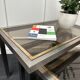 Smoked glass nesting coffee table