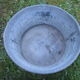 Bassine ancienne en zinc