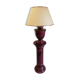 Living room lamp on column