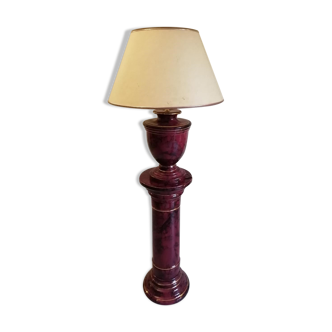 Living room lamp on column