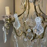 Louis XV style chandelier with pendants