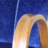 1940s italian art deco velvet armchair