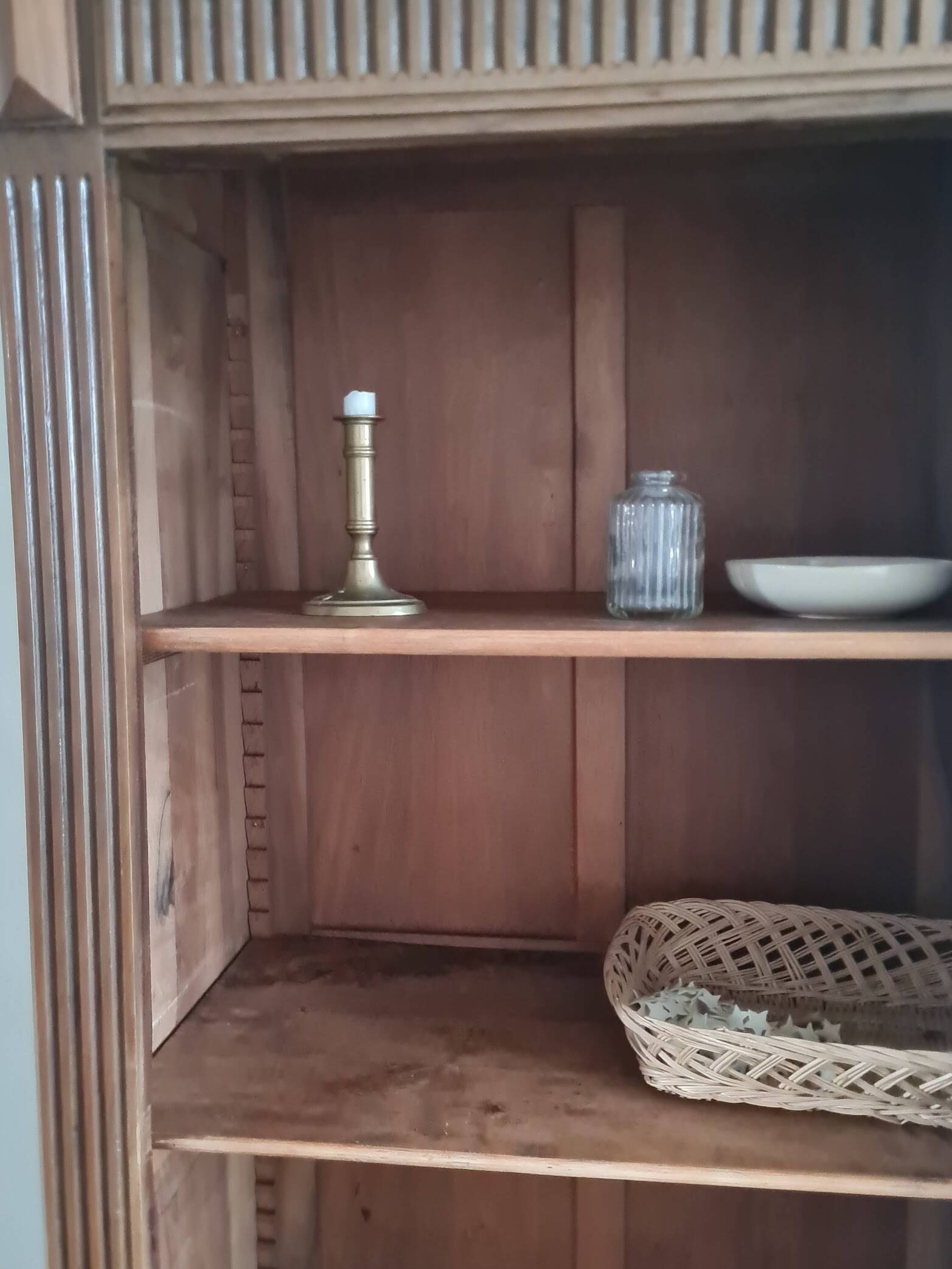 Glass-fronted Parisian wardrobe